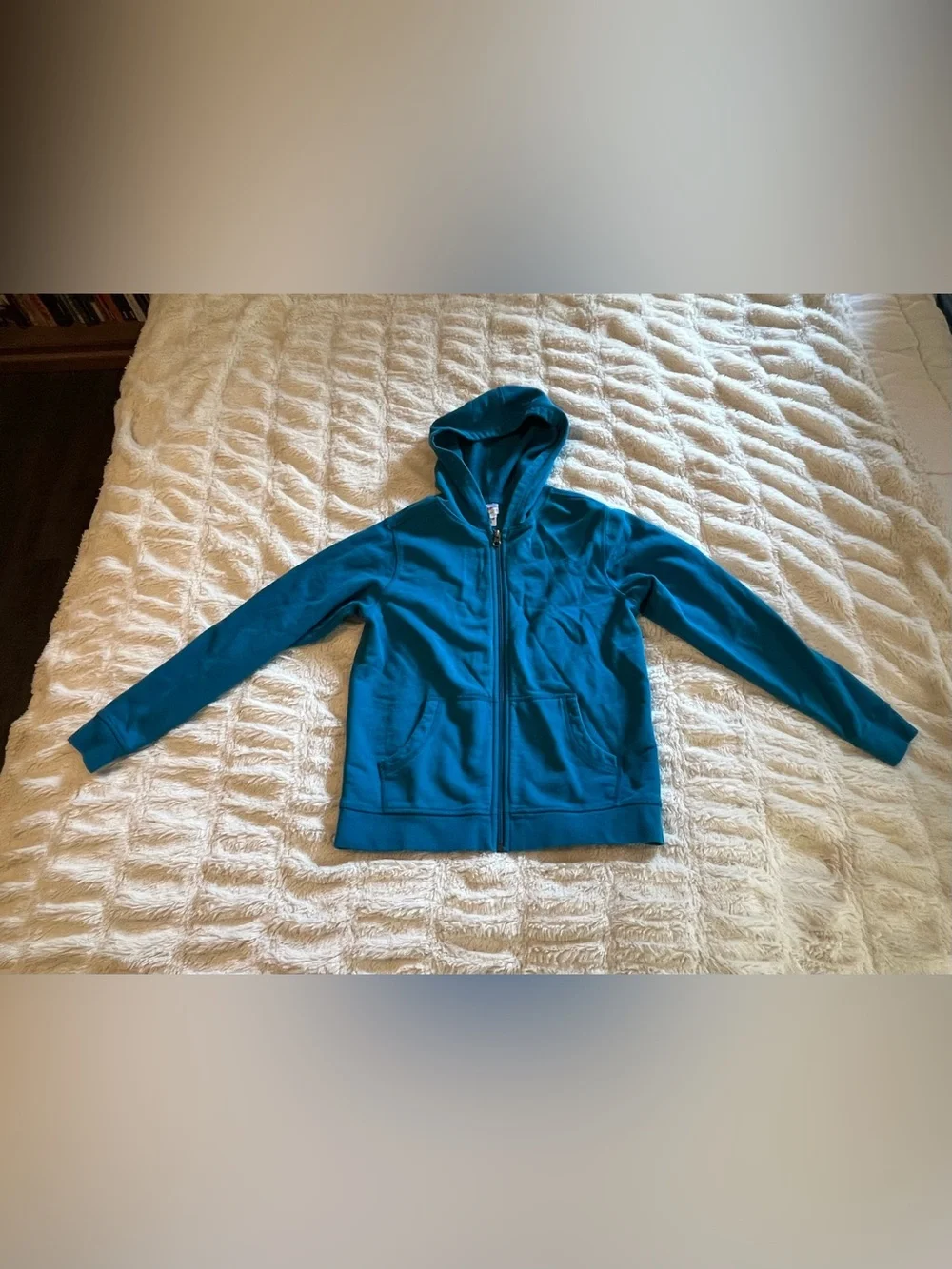 Hanna Andersson Blue Zip-up Hoodie & Joggers Set Kids Girls Boys Size 12